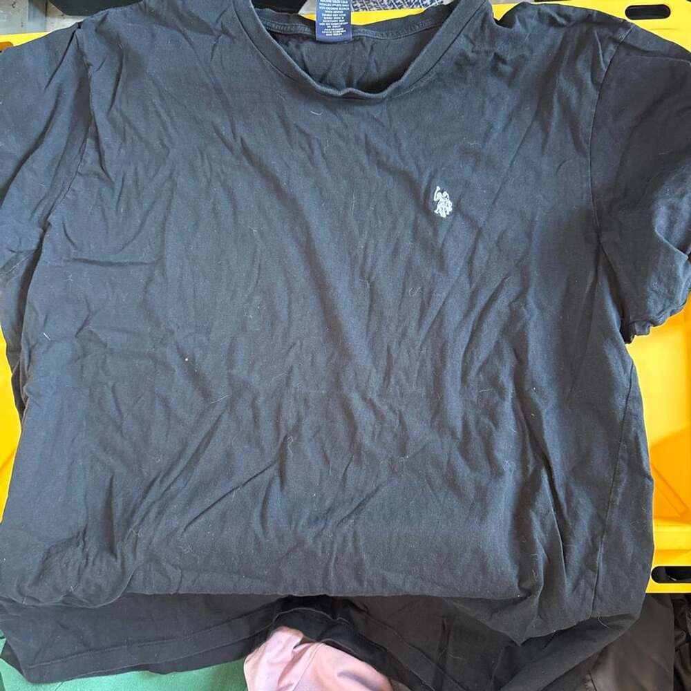 U.S. Polo Assn. T-Shirt Size XXL Black white Pony Logo